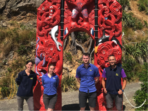 Zoo staff on Matiu Somes Island