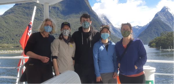 The Tawaki Team for the 2021 breeding season in Milford Sound