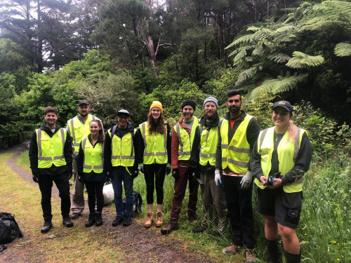 Group shot with the other volunteers